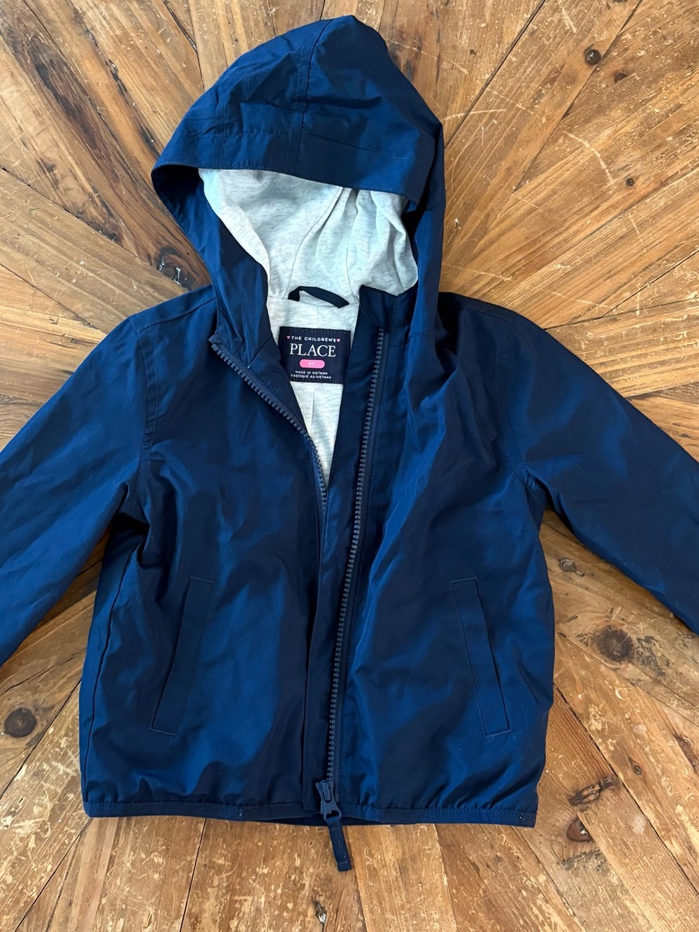 The Children's Place Navy Hooded Rain Jacket